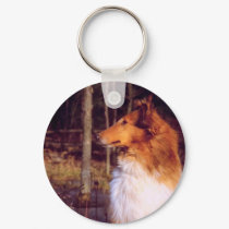 Collie Keychain