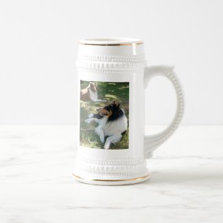 COLLIE LOVERS STEIN mug