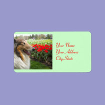 Collie N Tulips Labels labels