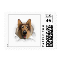 Collie (Rough Coat) Busting Out - Customized postage