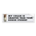 Collie (Rough Coat) Honor bumpersticker
