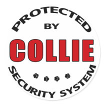 Collie Security stickers by DanesRUs Collie Security stickers
