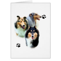 Collie Trio Greeting Cards