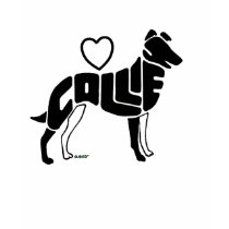 COLLIES SHORTHAIR SILHOUETTE t-shirts