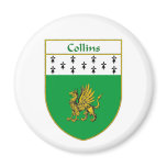 Collins Coat of Arms/Family Crest magnets