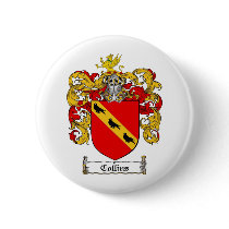 COLLINS FAMILY CREST - COLLINS COAT OF ARMS buttons by heraldics COLLINS FAMILY CREST - COLLINS COAT OF ARMS buttons