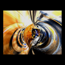 Collision Course Abstract Poster posters