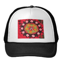 Coloful Antique Tribal  Turkish Textiles Mesh Hats