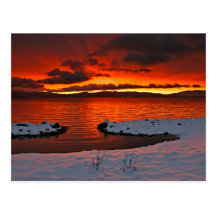 Coloful Lake Tahoe Sunrise... Postcard