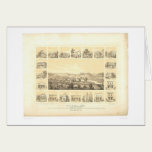 Coloma, CA. Panoramic Map 1857 (0423A) cards