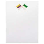 Colombia and Amazonas Crossed Flags Letterhead