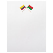 Colombia and Arauca Crossed Flags Customized Letterhead