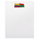 Colombia and Arauca Waving Flags Custom Letterhead