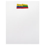 Colombia and Bolívar Waving Flags Letterhead Template