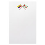 Colombia and Boyacá Crossed Flags Stationery