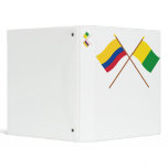 Colombia and Caldas Crossed Flags 3 Ring Binders