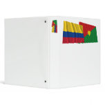 Colombia and Casanare Waving Flags Vinyl Binders