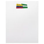 Colombia and Cesar Waving Flags Letterhead Design
