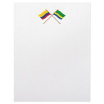 Colombia and Chocó Crossed Flags Letterhead