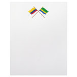 Colombia and Chocó Crossed Flags Letterhead