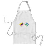 Colombia and Córdoba Crossed Flags aprons