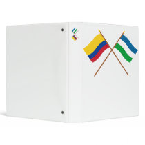 Colombia and Córdoba Crossed Flags Binders