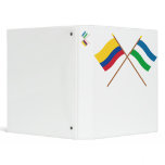 Colombia and Córdoba Crossed Flags Vinyl Binders