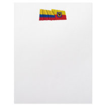 Colombia and Distrito Capital Waving Flags Customized Letterhead