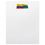 Colombia and Guainía Waving Flags Personalized Letterhead