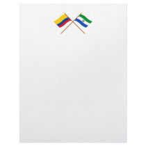 Colombia and Guaviare Crossed Flags Letterhead