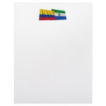 Colombia and Guaviare Waving Flags Custom Letterhead
