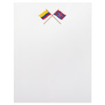 Colombia and Magdalena Crossed Flags Letterhead