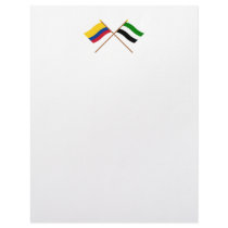 Colombia and Putumayo Crossed Flags Custom Letterhead
