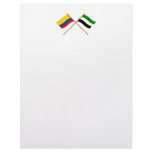 Colombia and Putumayo Crossed Flags Custom Letterhead