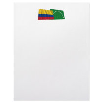 Colombia and Risaralda Waving Flags Letterhead Design