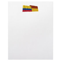 Colombia and Tolima Waving Flags Letterhead Design