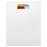 Colombia and Valle del Cauca Waving Flags letterhead