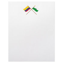 Colombia and Vaupés Crossed Flags Letterhead