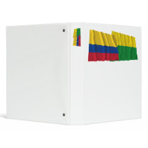 Colombia and Vichada Waving Flags Binder