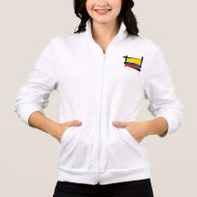 Colombia Brush Flag Printed Jacket