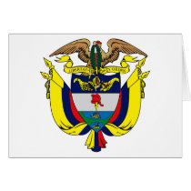 Colombia Coat of Arms Greeting Card cards