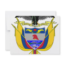 Colombia coat of arms invitations