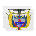 Colombia coat of arms custom invites