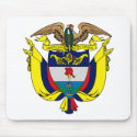 Colombia Coat of Arms Mousepad by FlagTshirts Colombia Coat of Arms Mousepad