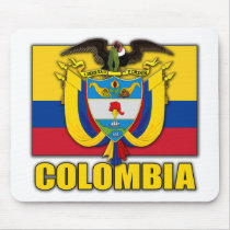 Colombia Coat of Arms mousepads
