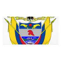 Colombia coat of arms picture card