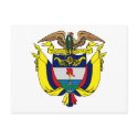 Colombia Coat of Arms Postcard by FlagTshirts Colombia Coat of Arms Postcard