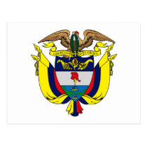 Colombia Coat of Arms Postcard postcards