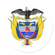 Colombia coat of arms stickers