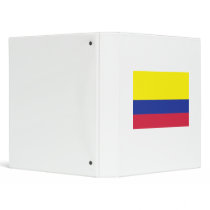 Colombia flag 3 ring binder